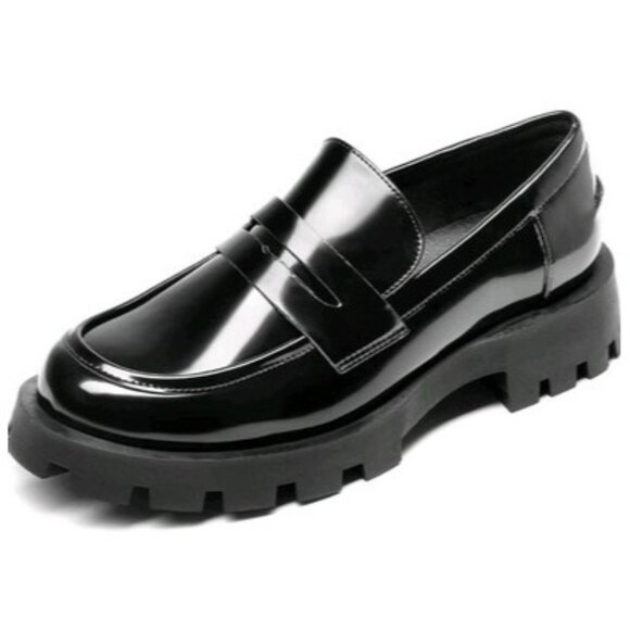 DREAM PAIRS Women's Loafers, Lug Sole Slip On Platform Chunky Penny Loafers US10 - Picture 1 of 7
